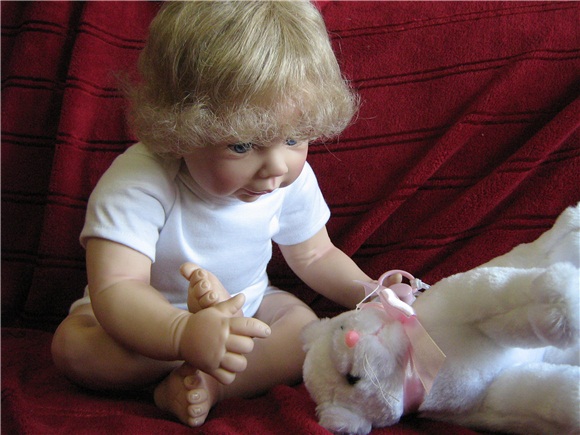 Маленькая красавица в розовом - кукла KITTY von Monika Levenig (фото 2)