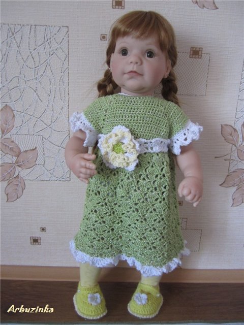 Платье для Полиночки — Одежда и обувь для кукол своими руками: фото (фото 3)