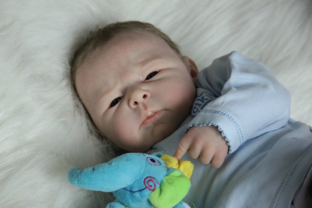 Ноэльчик... очень серьезный малыш... Куколка реборн Вишни Виктории