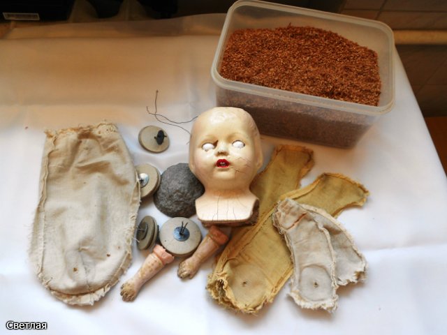 Реставрация самых ранних антикварных кукол Effanbee, 1912 год. + БОНУС, поработаем с кракелюром (фото 8)