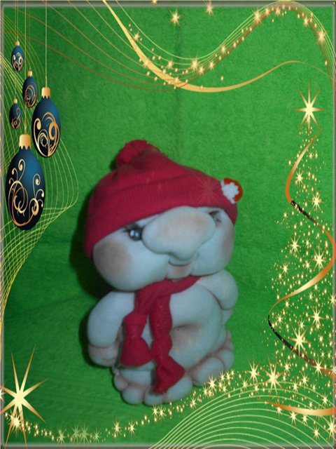 К Новому году готовы — Текстильные игрушки и примитивы: кофейные (фото 5)