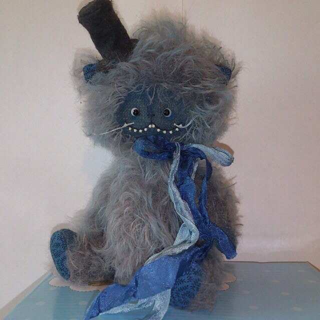 Чеширский кот, игрушка ручной работы (фото 3)