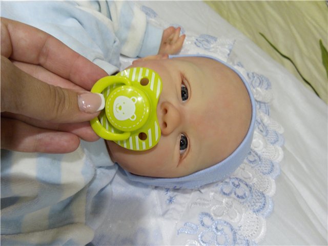 Кукла реборн Улыбашка от Фабера (фото 10)