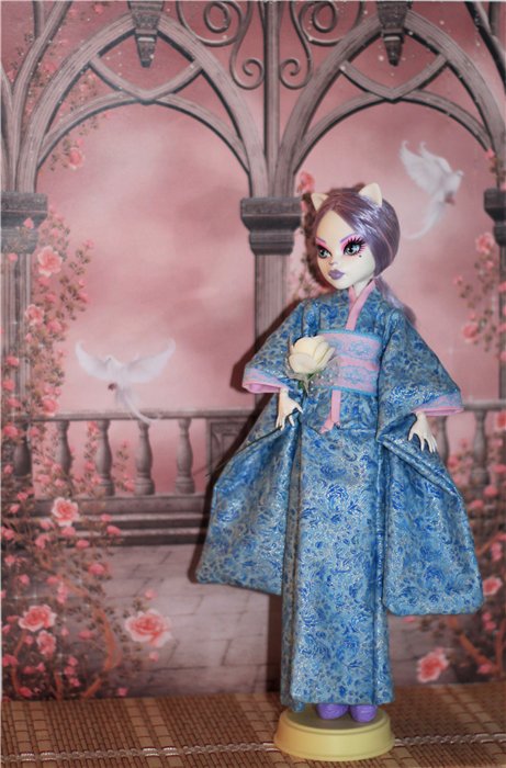 Мой первый топик. Кимоно для куколки Monster High (фото 3)