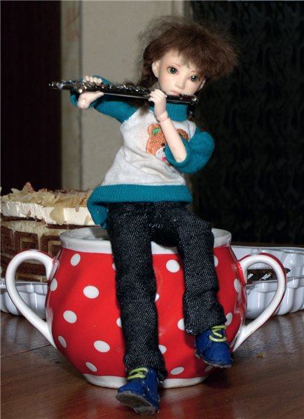 Девочка и флейта — Куклы и тела Obitsu (Обитсу): 1/6 (фото 7)