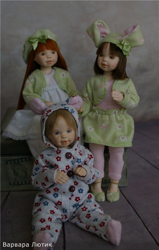 "Алиса" Авторская шарнирная куколка 16 см (фото 7)