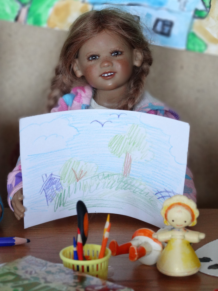 Девочки рисуют — Куклы Annette Himstedt (Аннетт Химстедт): коллекционные