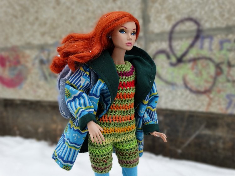 Поппи на зимней прогулке. Fashion Royalty (фото 10)