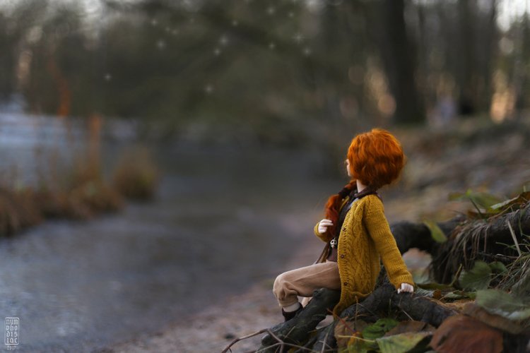 Мирвен в парке в последние дни осени