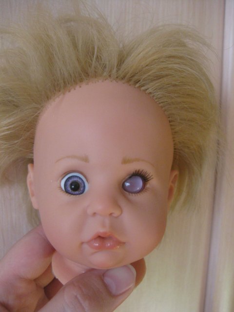 Gotz Muffin. Замена глаз кукле своими руками (фото 4)