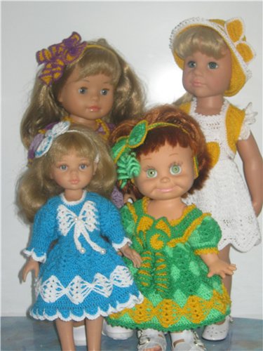 Ох уж эти бантики... Наряды на фэйсинок, паолок, куколок Готц (50 см)