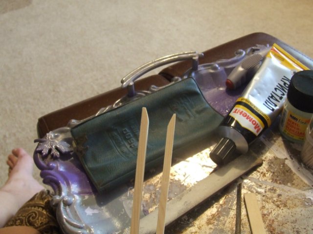 Мастер-класс "Создание мольберта и холста к нему для кукольного румбокса масштаба 1:12" (фото 4)