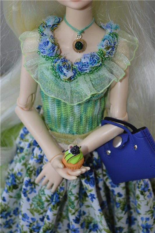 Синие розы — Одежда и обувь для кукол своими руками: фото