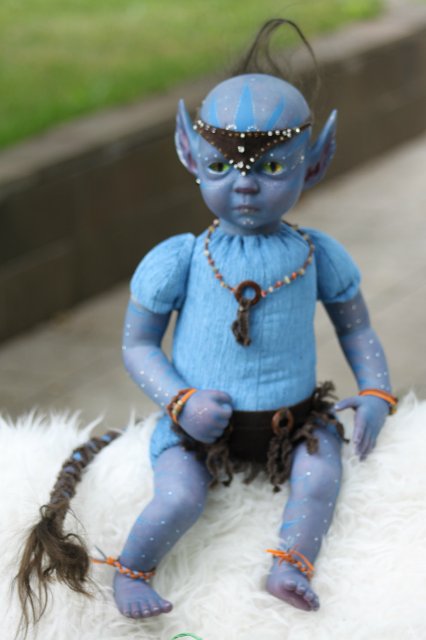 Аватарёнок Вишно (защитник) - кукла от Элины Кудрявцевой