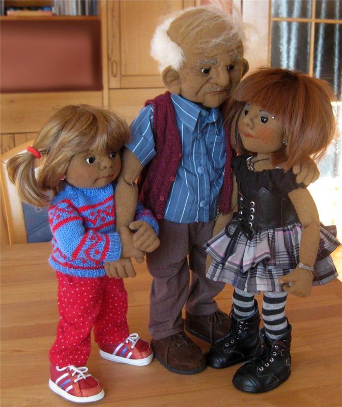 Теплые, фетровые сердца! Текстильные куклы Steffi | Бэйбики Теплые, фетровые сердца! Текстильные куклы Steffi