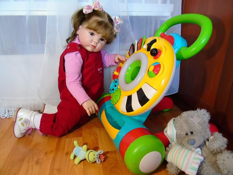 Милая девочка Гулечка — Обучение реборнингу: роспись