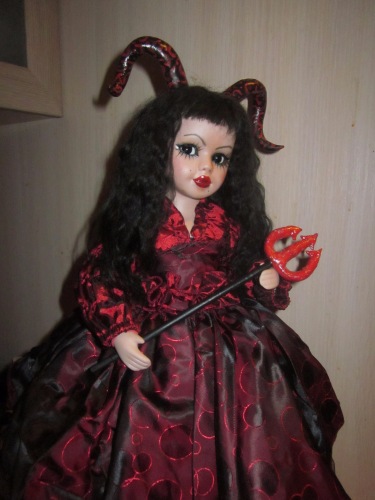 Переделка фарфоровой куклы (фото 8)