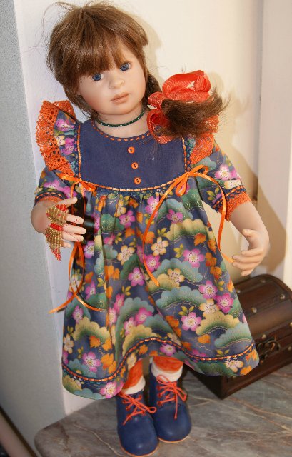 Коллекционная кукла Наташа от Хайди Плюшок. Одежда своими руками (фото 9)