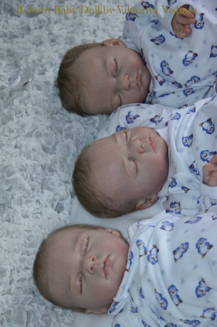 Тройняшки Джошики... Куколки реборн Виктории Вишни