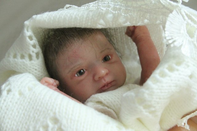 Зая, мини реборн Элины Кудрявцевой