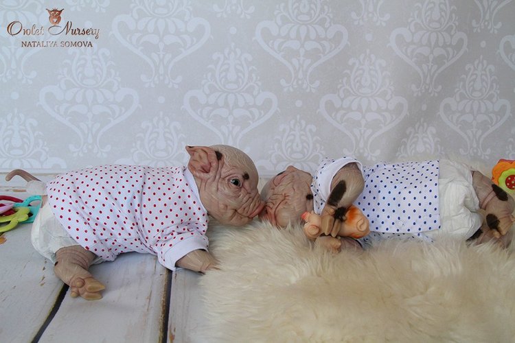 Свинка Пеппа и её младший братик Джордж. Поросята реборн Наталии Сомовой