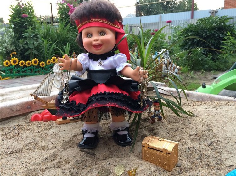 Хейди пиратка.Baby Face — Куклы Galoob Baby Face (Фейсинки): винтаж 90 (фото 4)