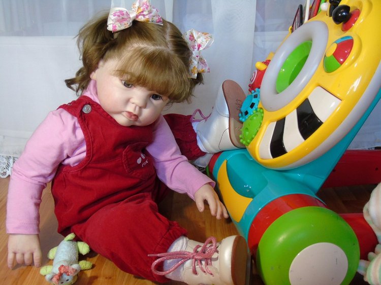 Милая девочка Гулечка — Обучение реборнингу: роспись