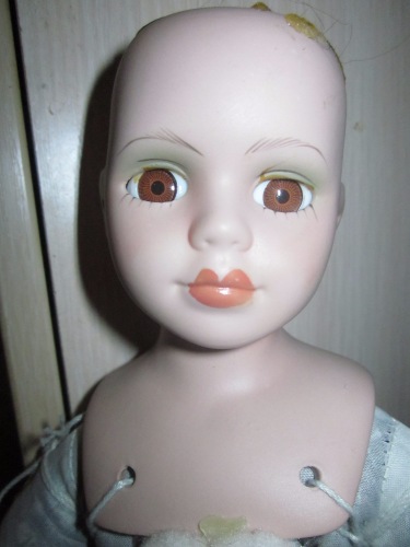 Переделка фарфоровой куклы (фото 2)