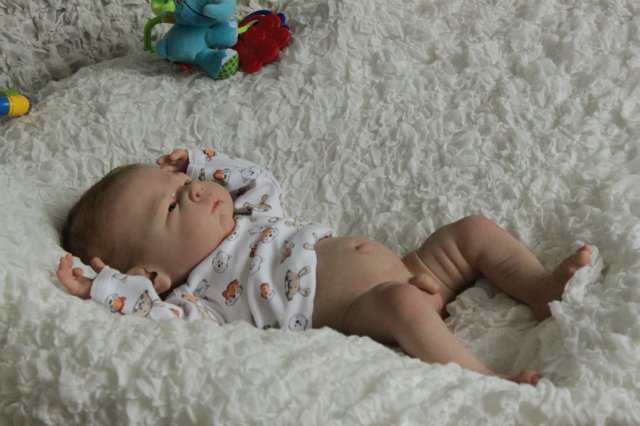 Мальчик Ноэльчик... Куколка реборн Виктории Вишни (фото 4)