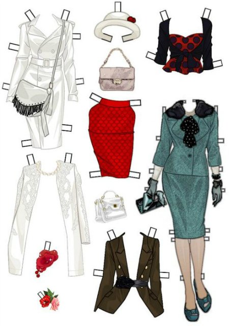 Такие милые бумажные куколки, хочу поделиться (фото 9)