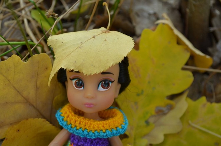 Мини дисней аниматорс Жасмин - осенняя прогулка или лесная принцесса, много фото (фото 6)