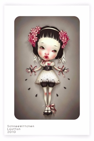 Сюрреалистические иллюстрации французской художницы Элоди LostFish или еще раз об Алисе