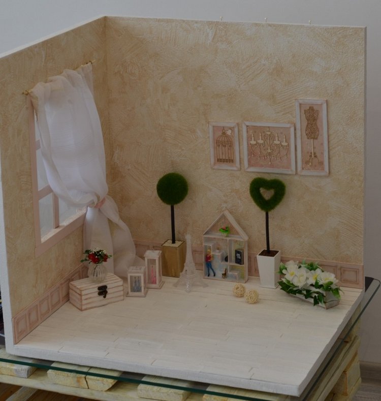 Большой румбокс с аксессуарами (фотозона 7в1) для кукол от 25 см