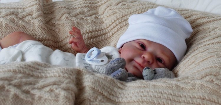 Моя милая Смила, улыбашка от скульптора Sabine Altenkirch. Кукла реборн Ольги Коновниной