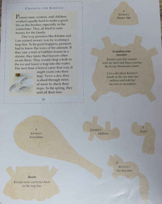 1.1 American Girl Бумажные куклы: Кирстен | Бэйбики 1.1 American Girl Бумажные куклы: Кирстен