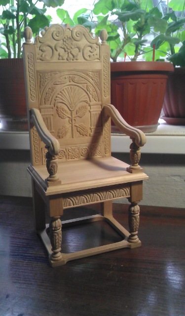 Эксклюзивный стул-трон Елизаветского периода