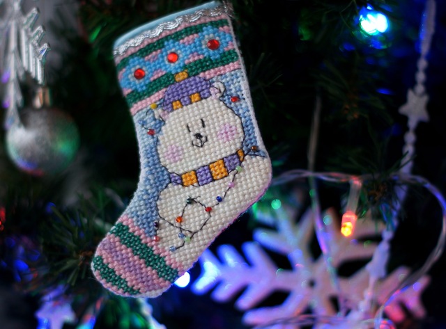 Новый год ручной работы . Вышивка