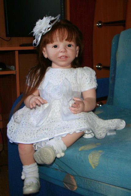 Нежные воспоминания о нашей Улыбашке... Кукла реборн Belinda (фото 9)