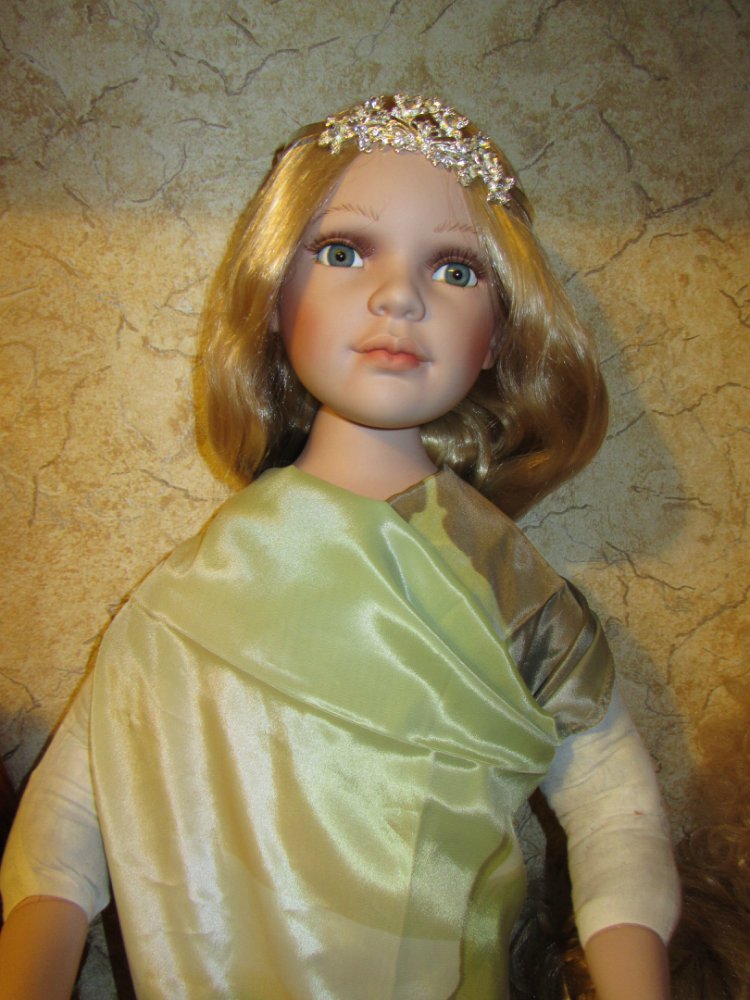 Фарфоровая кукла Ева - "реверанс позапрошлому веку" (фото 4)