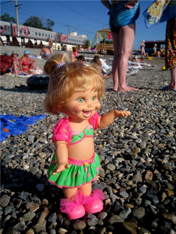 Море, солнце и Натуся или отдых в Сочи! Натали кукла Galoob baby face | Бэйбики Море, солнце и Натуся или отдых в Сочи! Натали кукла Galoob baby face