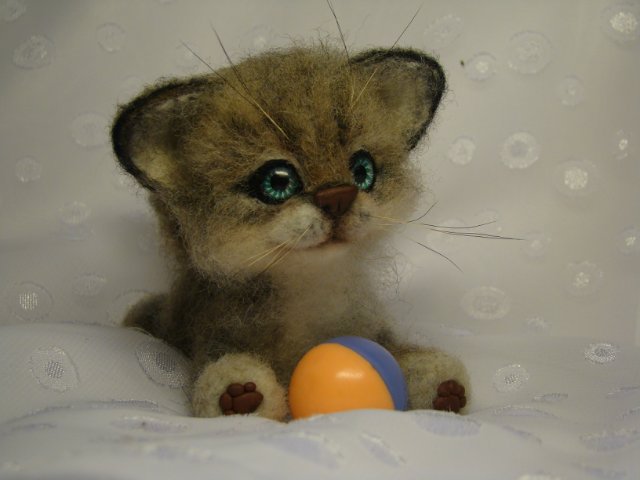 Сибирячок. Авторская игрушка валянием из шерсти Ольги Чернухо