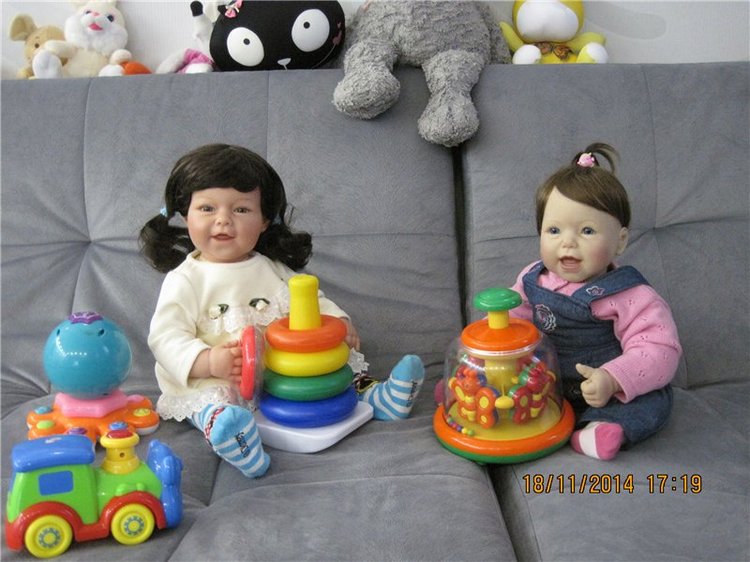 Две сестрёнки. Куклы Lee Middleton Лёля и Катюша