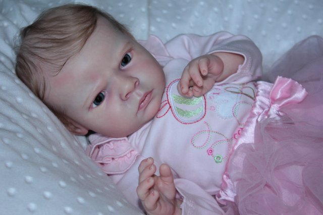 Маленькая кнопочка реборн Сабрина, художник Беспалова Жанна (фото 2)