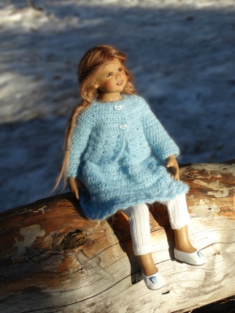 Вязаные платья для Пиппы — Одежда и обувь для кукол своими руками: фото (фото 2)