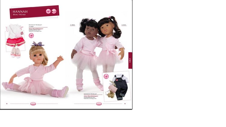 2015 Gotz Catalogue — Куклы Gotz (Готц): Ханна