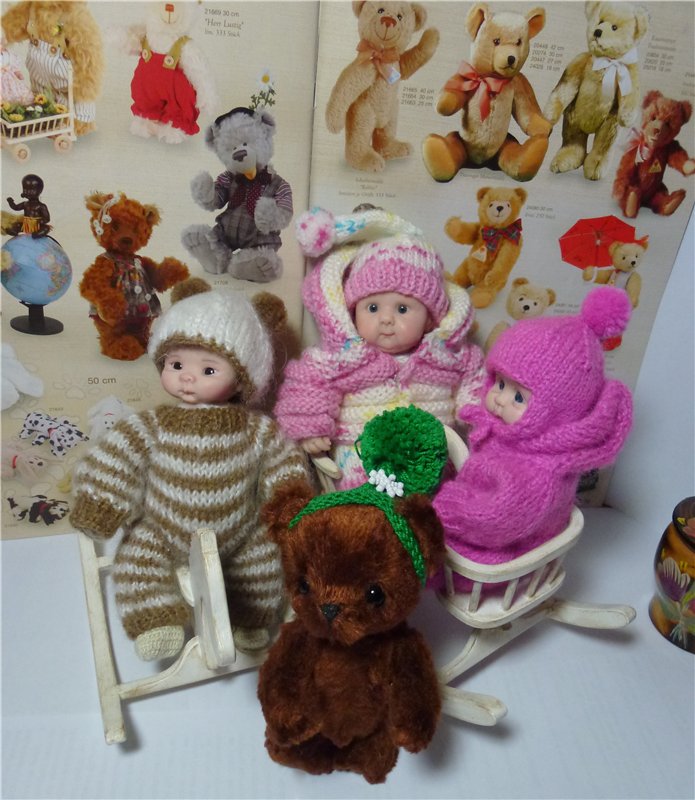 Сильвестор и малышки… Мех и полимерная глина