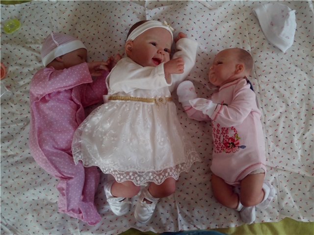 Моя новая троица реборн! Элизка, Машенька сплюшка и Хохотушка