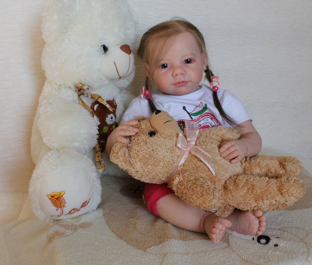 Моя милая Мариночка! Малышка реборн из молда Camille