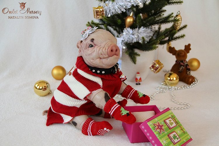 Свинка Пеппа и её младший братик Джордж. Поросята реборн Наталии Сомовой