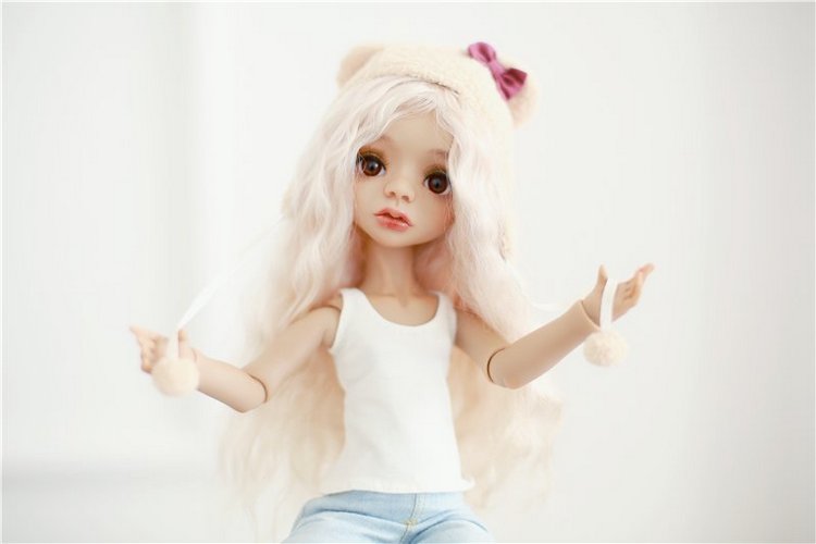 Разрешите представить - девчонка-шоколадка. Авторская шарнирная кукла (фото 2)